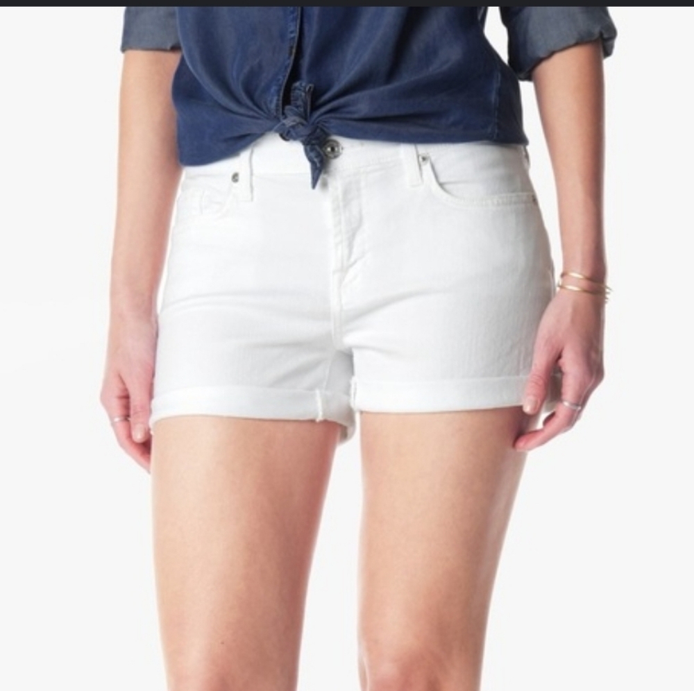 SEVEN7 Denim Rolled Cuff Shorts
